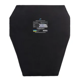 Ballistic panel insert 320x380 mm for extended fragmentation groin protection Size XL Level 2 DSTU